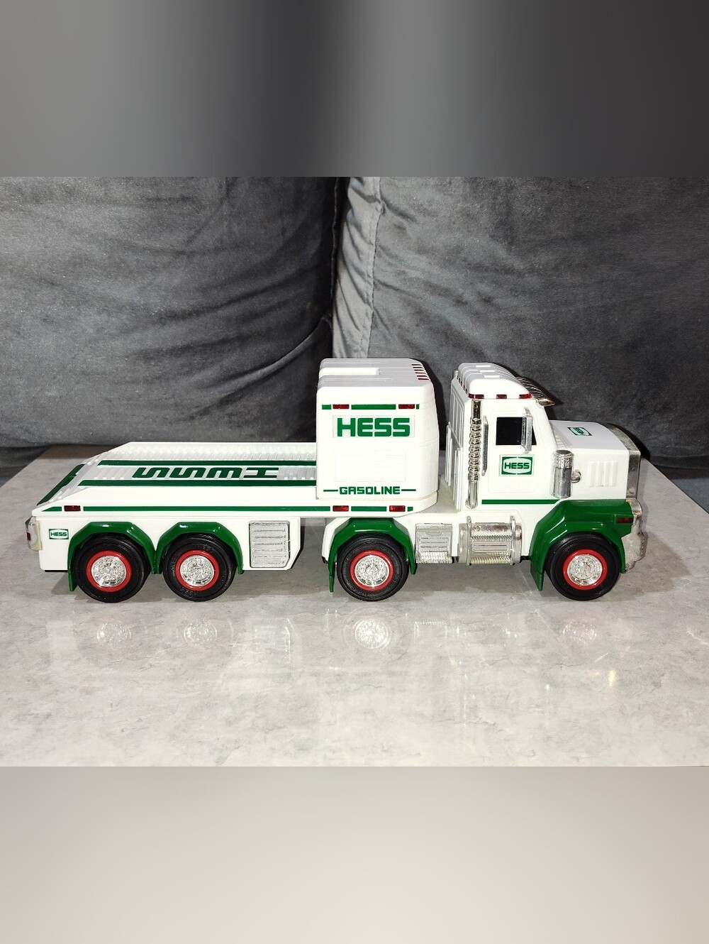2013 HESS CORP. COLLECTIBLE HESS TRUCK (MISSING MINI BACKHOE)